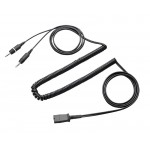 Plantronics Витой шнур (с QD) для подключения ТГ к звуковой карте компьютера 
