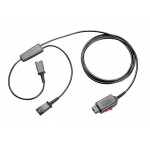 Plantronics Шнур-разветвитель (с QD) с клавишей отключения микрофона 